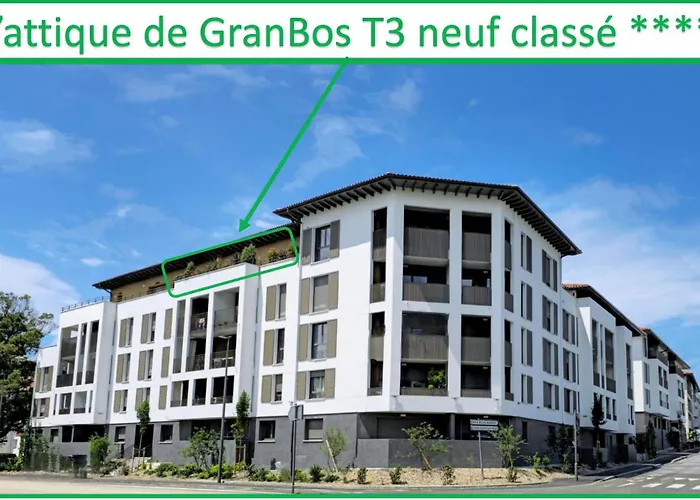 Attique De Granbos T3 Climatise & Terrasse Xxl & Garage * 앙글레